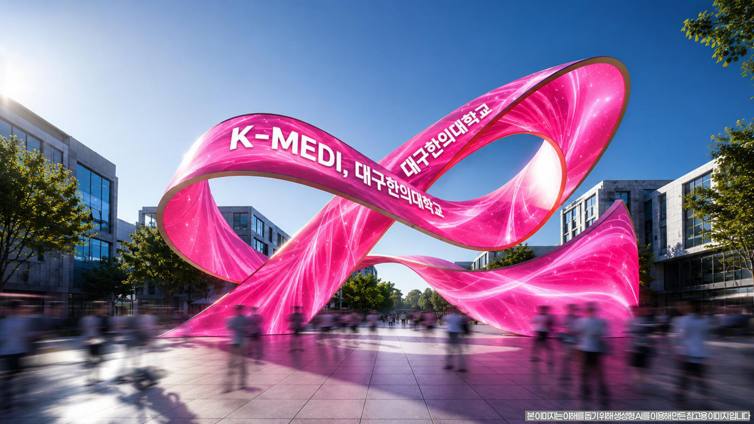 K-MEDI 무한대 조형물 사이니지 시안